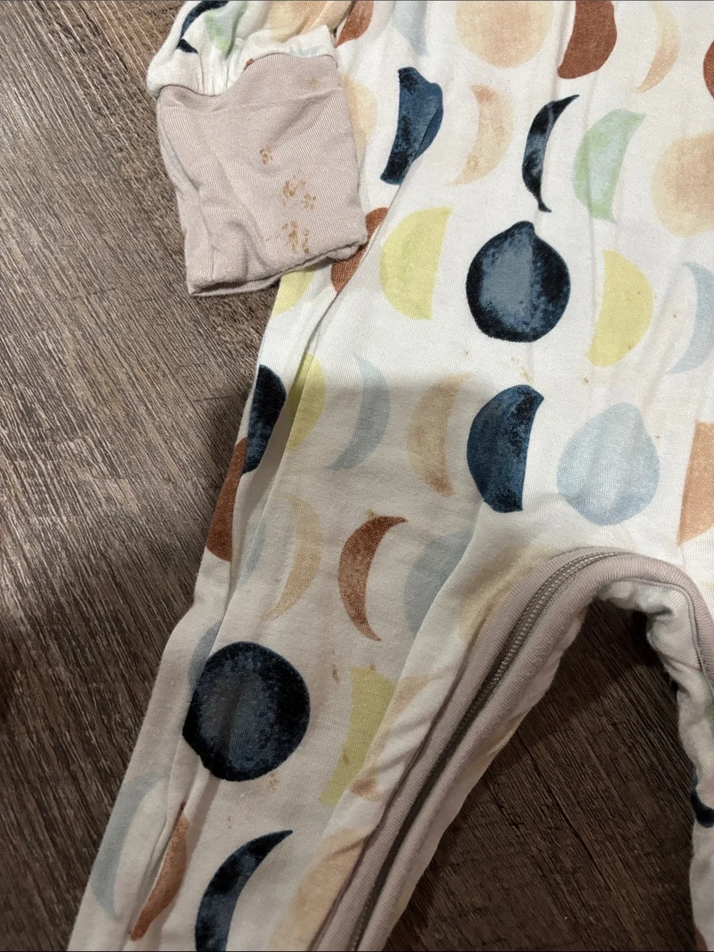 Kids Moon Phase One-Piece Sleeper - Neutral Multi